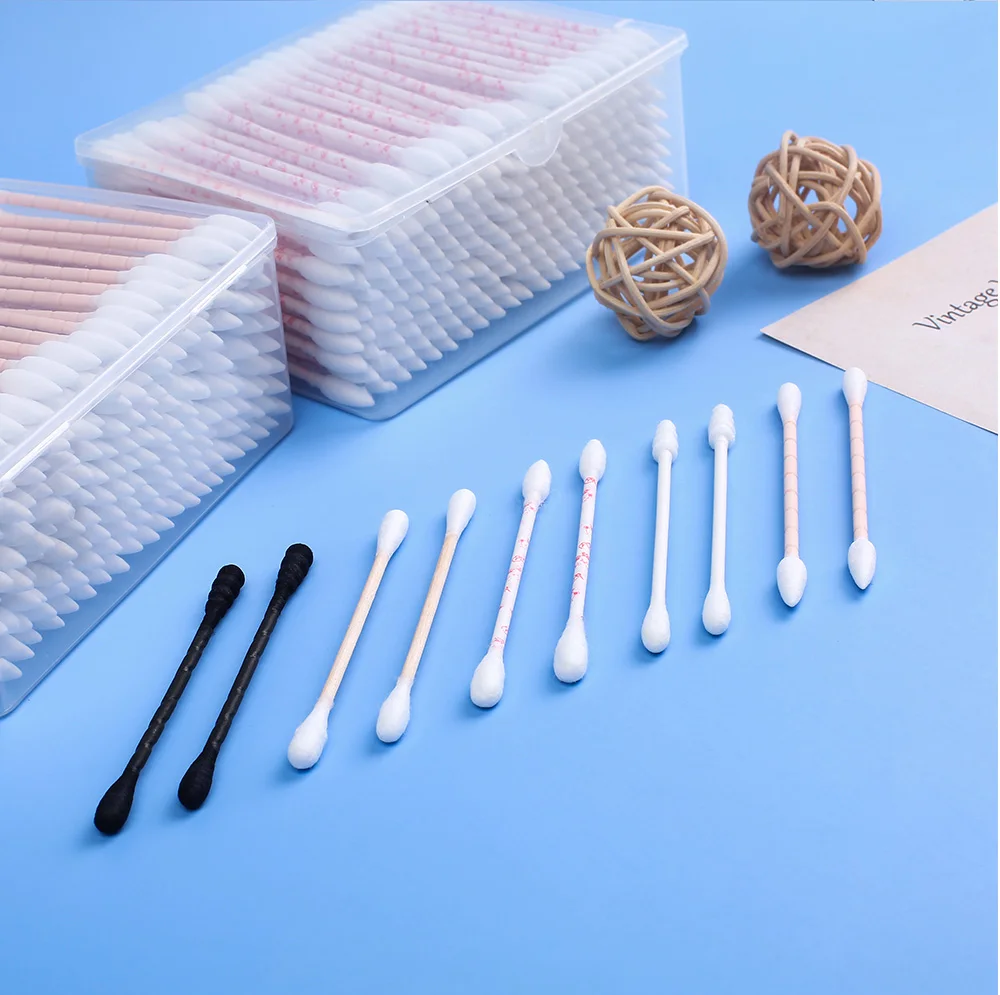 Private Labeling Customized Color Cotton Stick Buds Top Quality Cotton