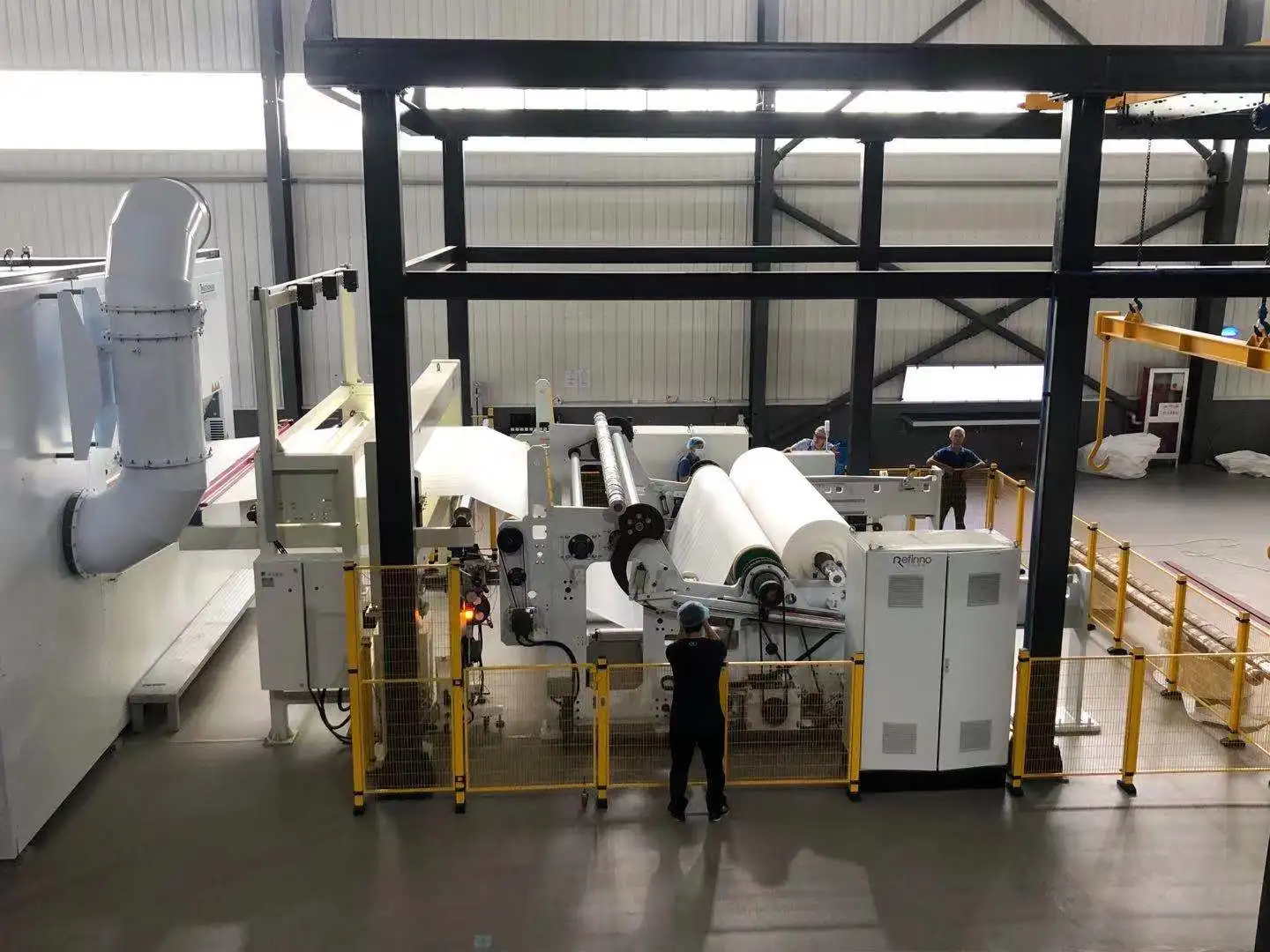 Машина для обмотки ткани с автоматической катушкой трансформатора для выравнивания краев