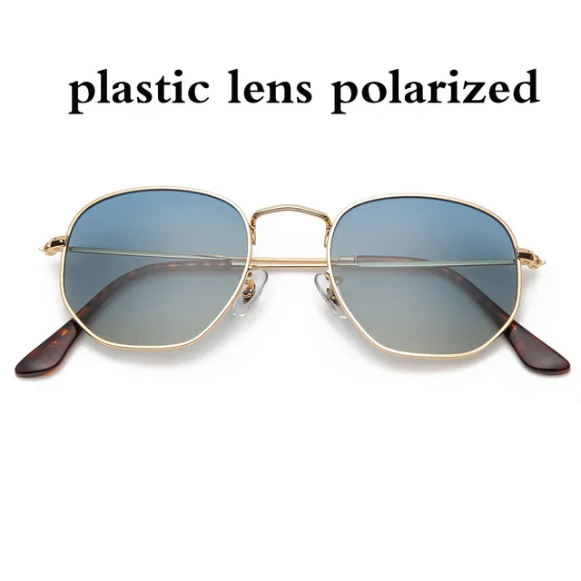 Hexagonal Polarized Sunglasses UV400 - Unisex 54mm Glass  display picture 1