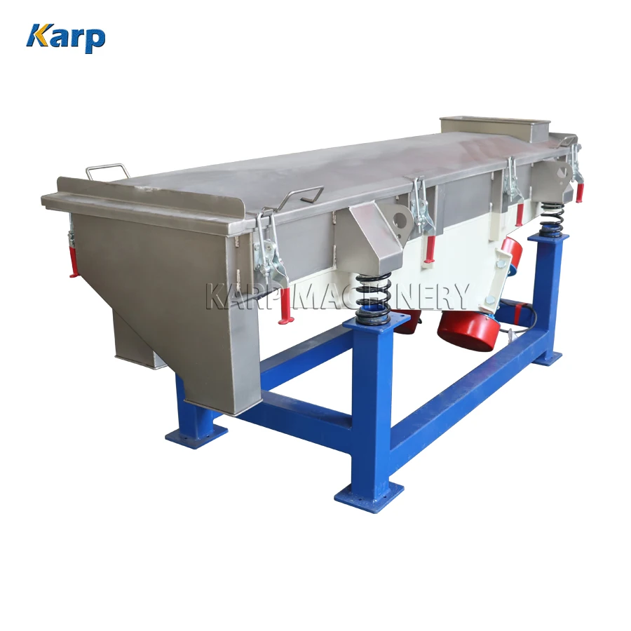 Stainless Steel Coffee Bean Rectangle Vibrating Screen Cocoa Beans Linear Vibration Sieve