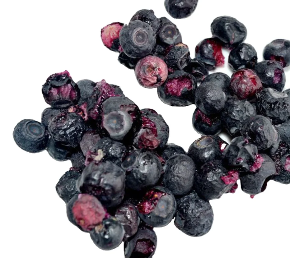 Free Additives1kg Frozen Dried Raw Pure Vaccinium Corymbosum Berry FD Dried Blueberry Fruits for Sale