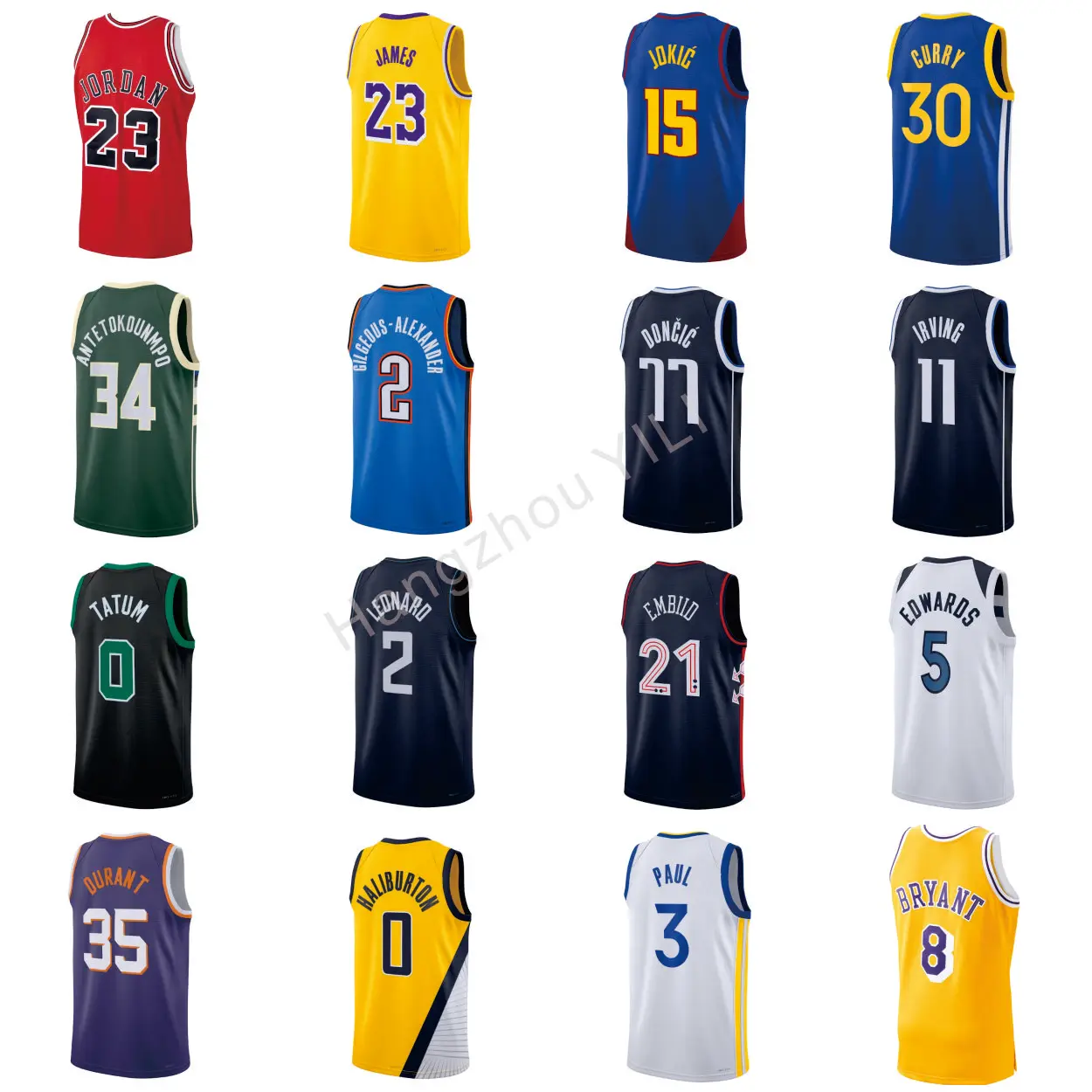 New 2024 Stock High Quality Embroidered Basketball Jersey Nbaing Men's ...