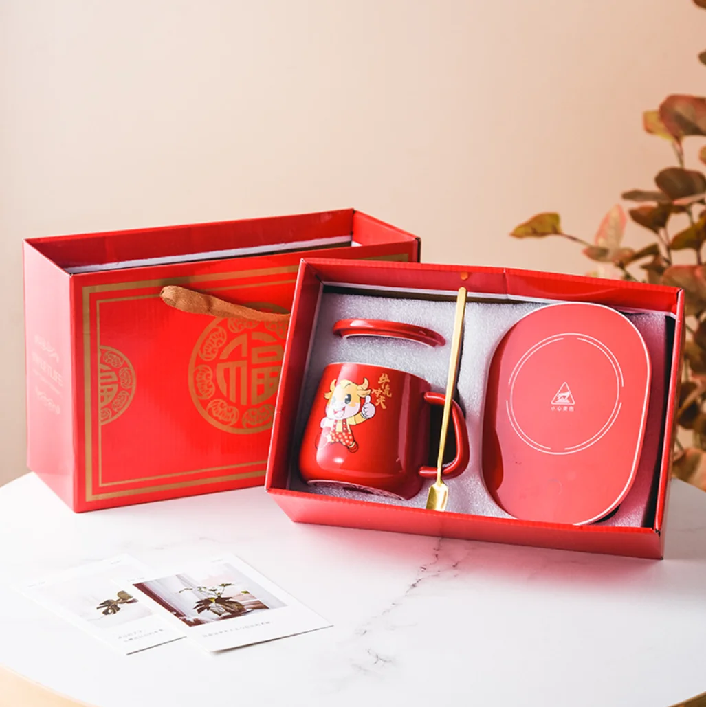 Nova Smart USB Ŝarĝanta Varman Mug -Termostatan Pokalon 55 -Grada Varmiga Coaster -Lakta Kafo -Pokala Ceramika Kafo -Pokalo kaj Mug 26