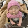 Pink Knit Hat Set