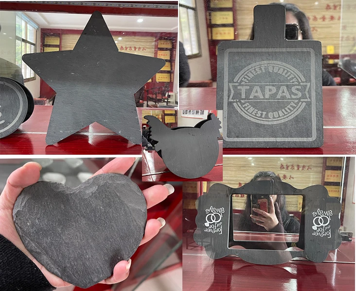 China Factory Natural Stone Black Roof Slate Tiles For Villa Slate Roofing factory