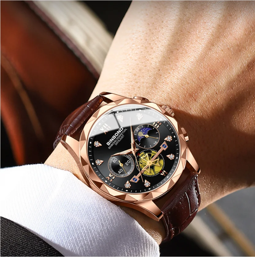 BINBOND 1236 Men's Watch - Stylish Quartz Chronograph