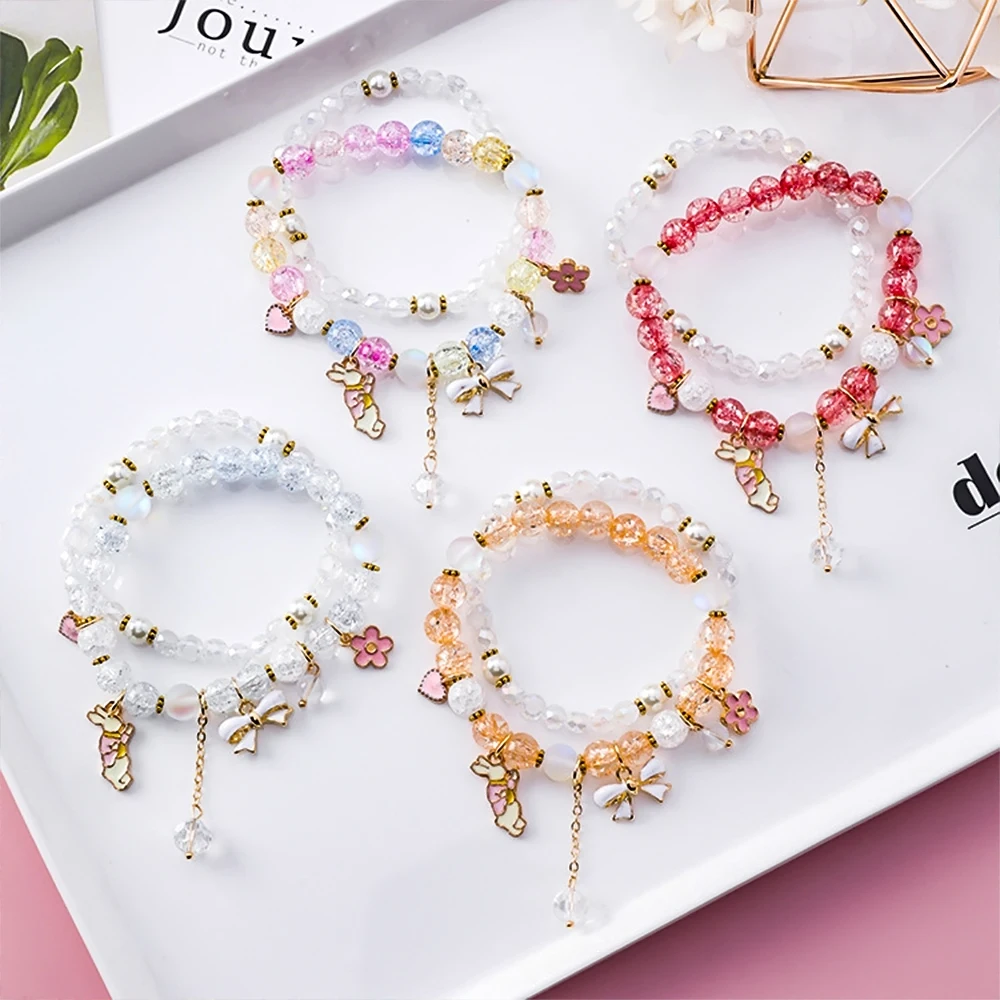 100pcs 8mm Crackle Glass Beads - Mixed Colors For DIY Jewelry Making (Bracelets, Earrings) - View #14