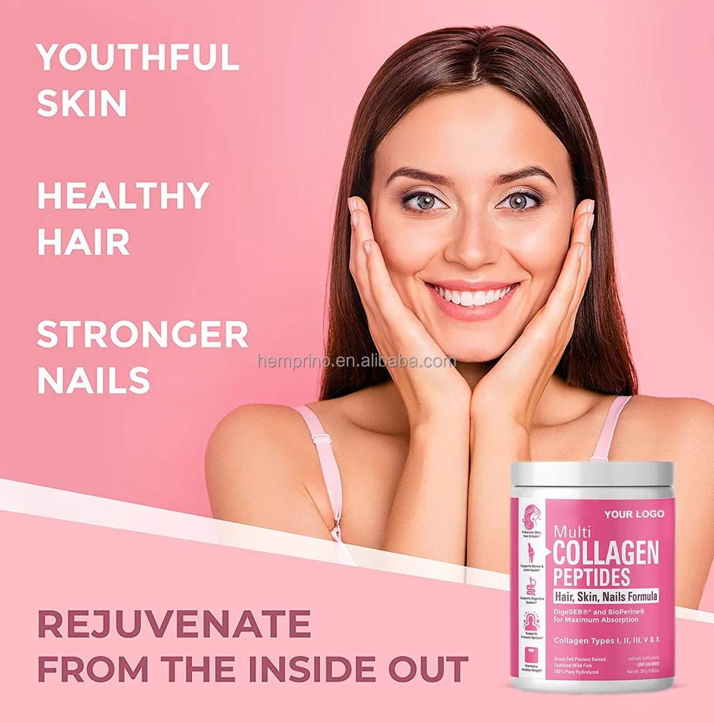 Private Label Pure Hydrolyzed Chicken Collagen Multi Collagen Peptides Powder