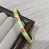 Light green with red flowers