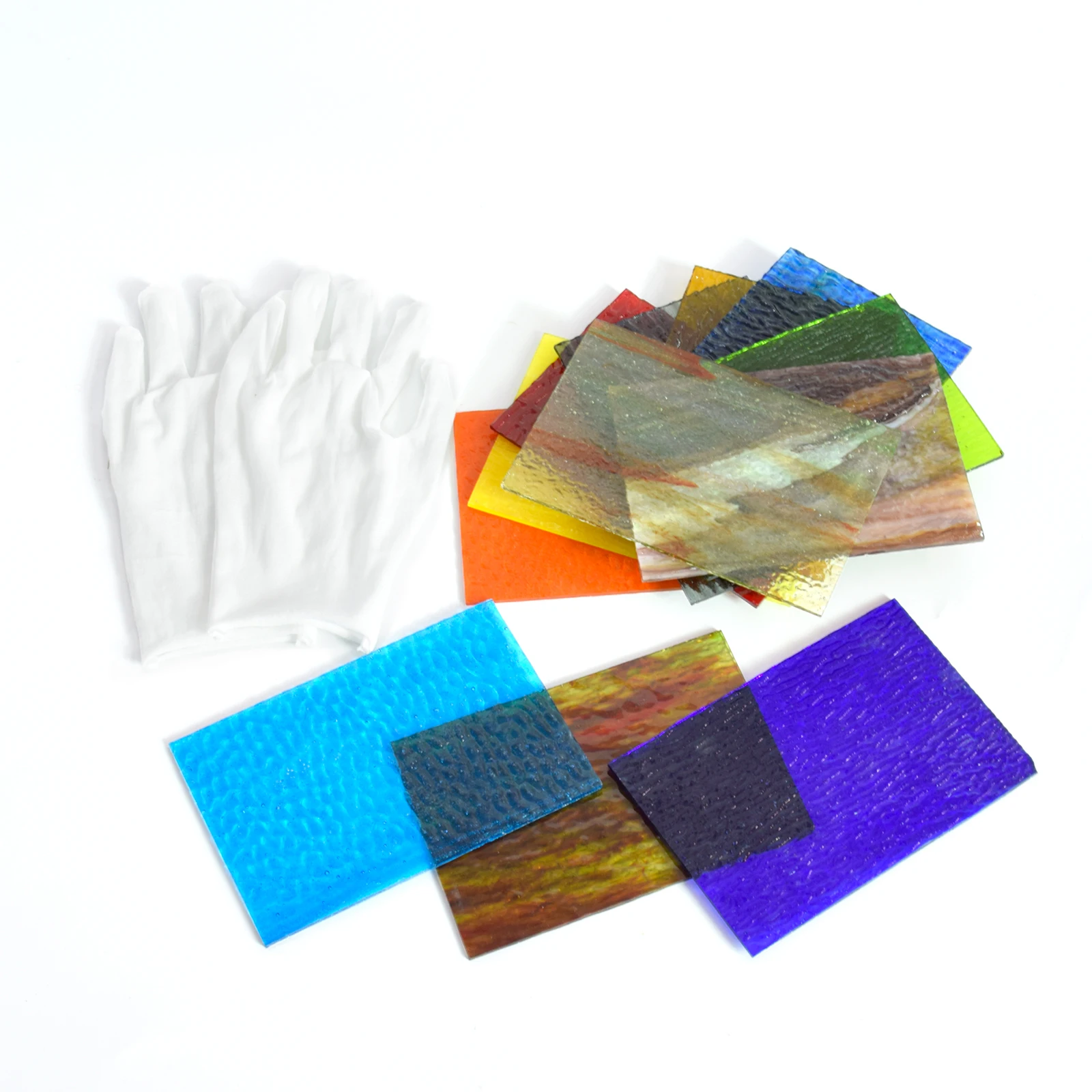 OS1 12 листов 4x6 дюймов в упаковке витражные листы Тиффани аксессуар разноцветные с изображением