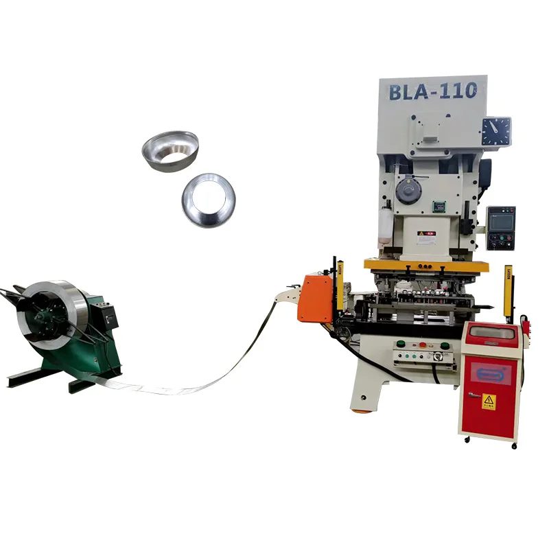 Bulb Cover Light Shade Lamp Fixing Base  Power Press Manufacture Machine PLC Electrical Control System