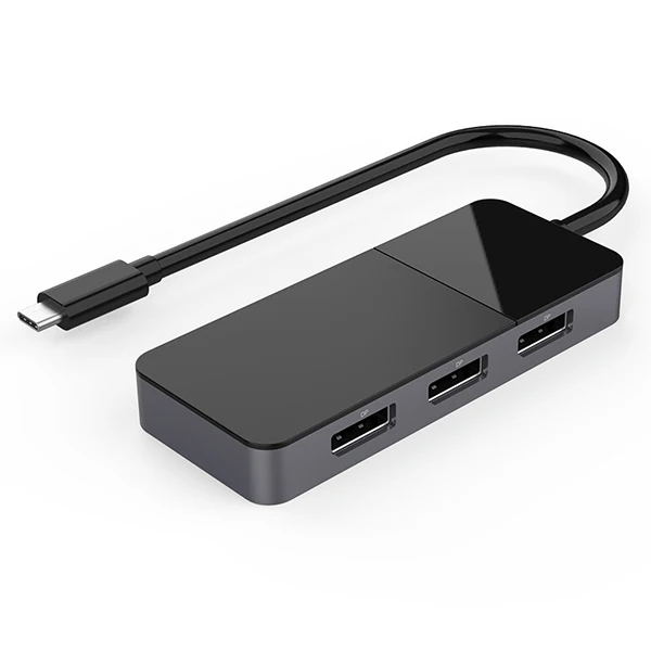 
Factory Price USB-C To DP Adapter USB Hub 3 Ports CE FCC RoHS REACH Working Gaming Advertising Docking Station 