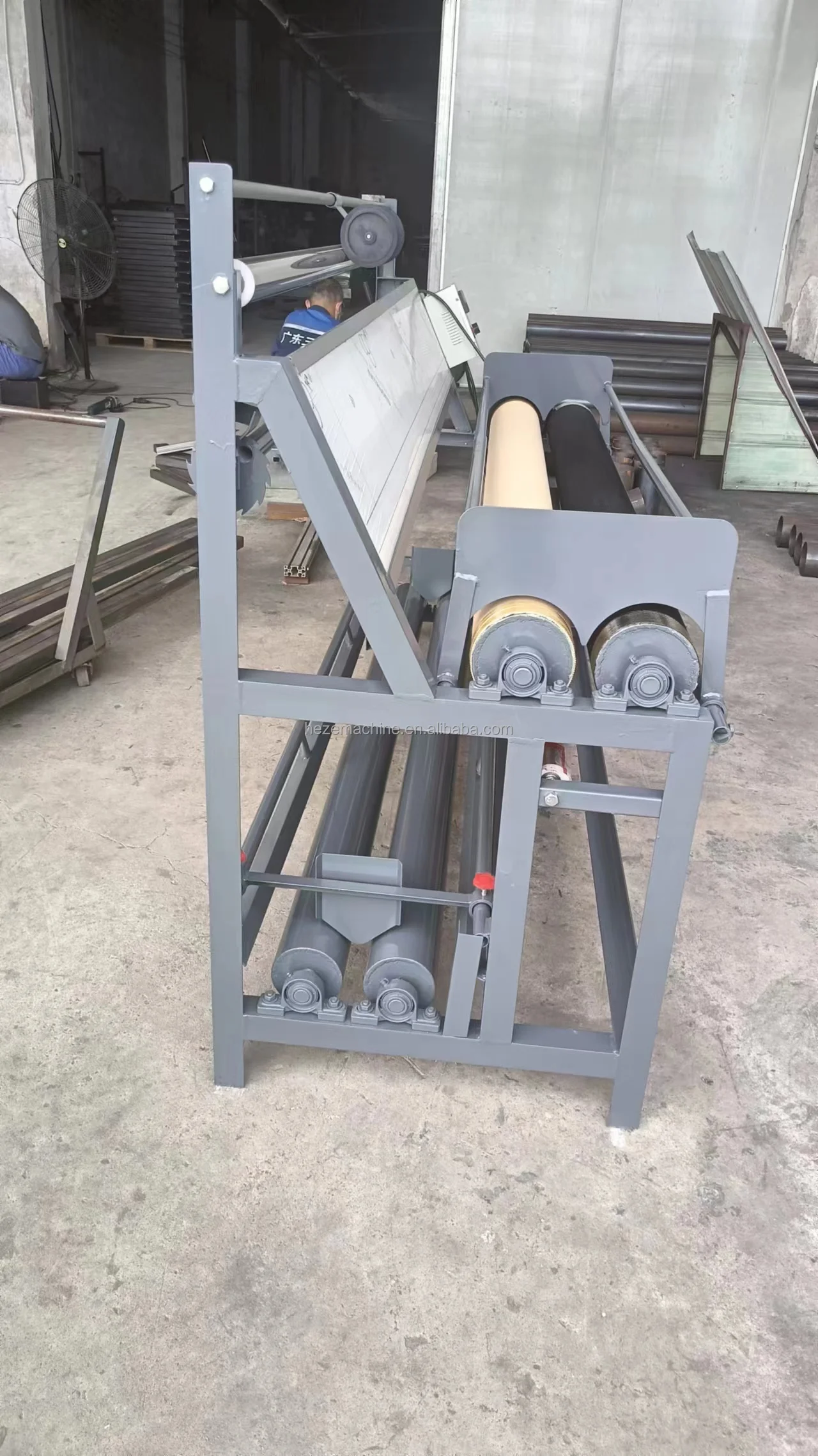 Saree Cloth Rolling Machine Fabric Roll Slitting Cutting Machine/fabric Rewinder