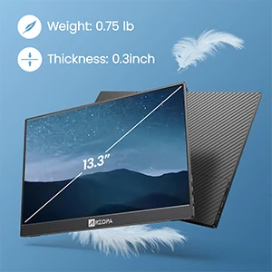 Arzopaスタンドスーパースリム13.3インチPCトリプル2Kポータブル 