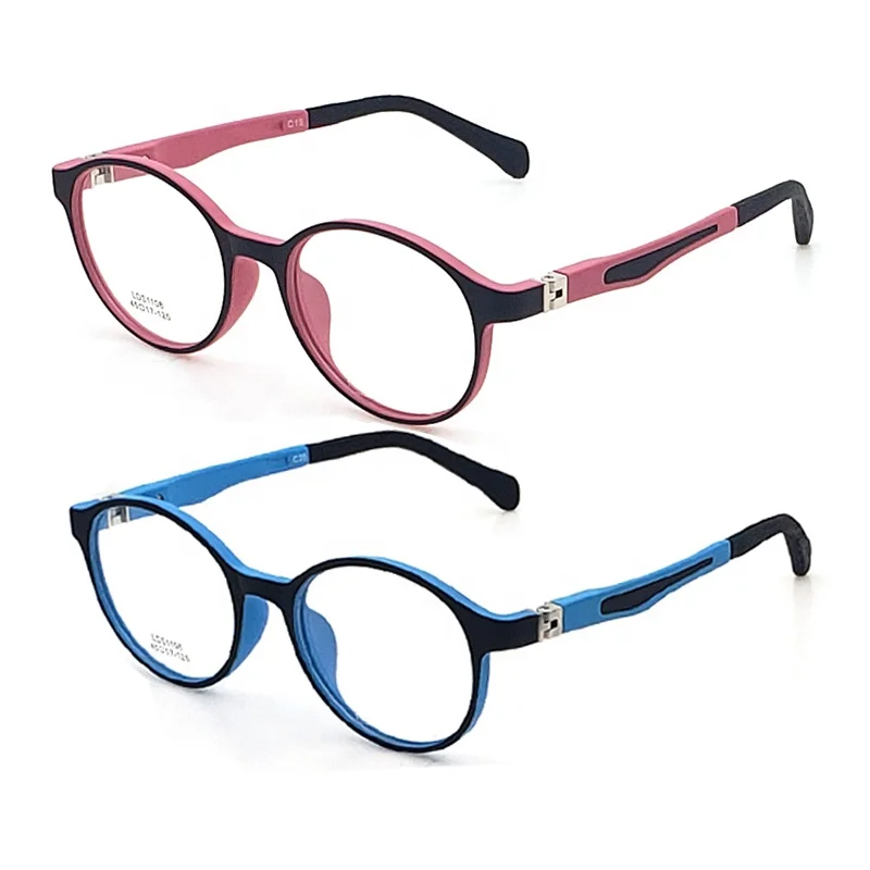 EnzoDate Lunettes De Vue Flexibles Enfants TR90 - Incassables, Taille 44/16 Avec Sangle 2-3 Ans