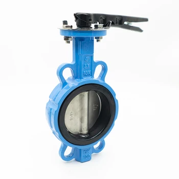 DN40-DN300 Valve OEM manufacture soft seal ductile iron manual butterfly valve