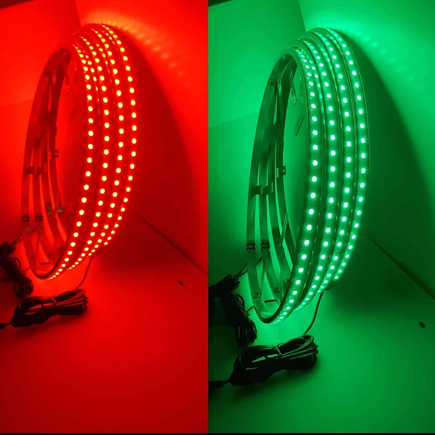 15.5inch 288 LED Multi-color Car tire wheel light Dream Colors led wheels lights  rim lights for truck