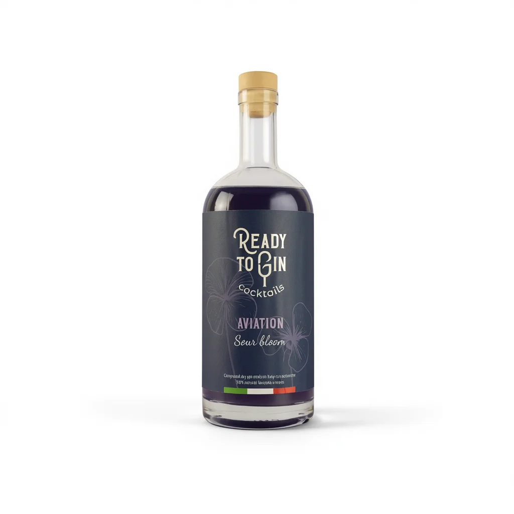 Ready To ジン アビエーション カクテル 1 リットル バイオレット カラー 20% Alc