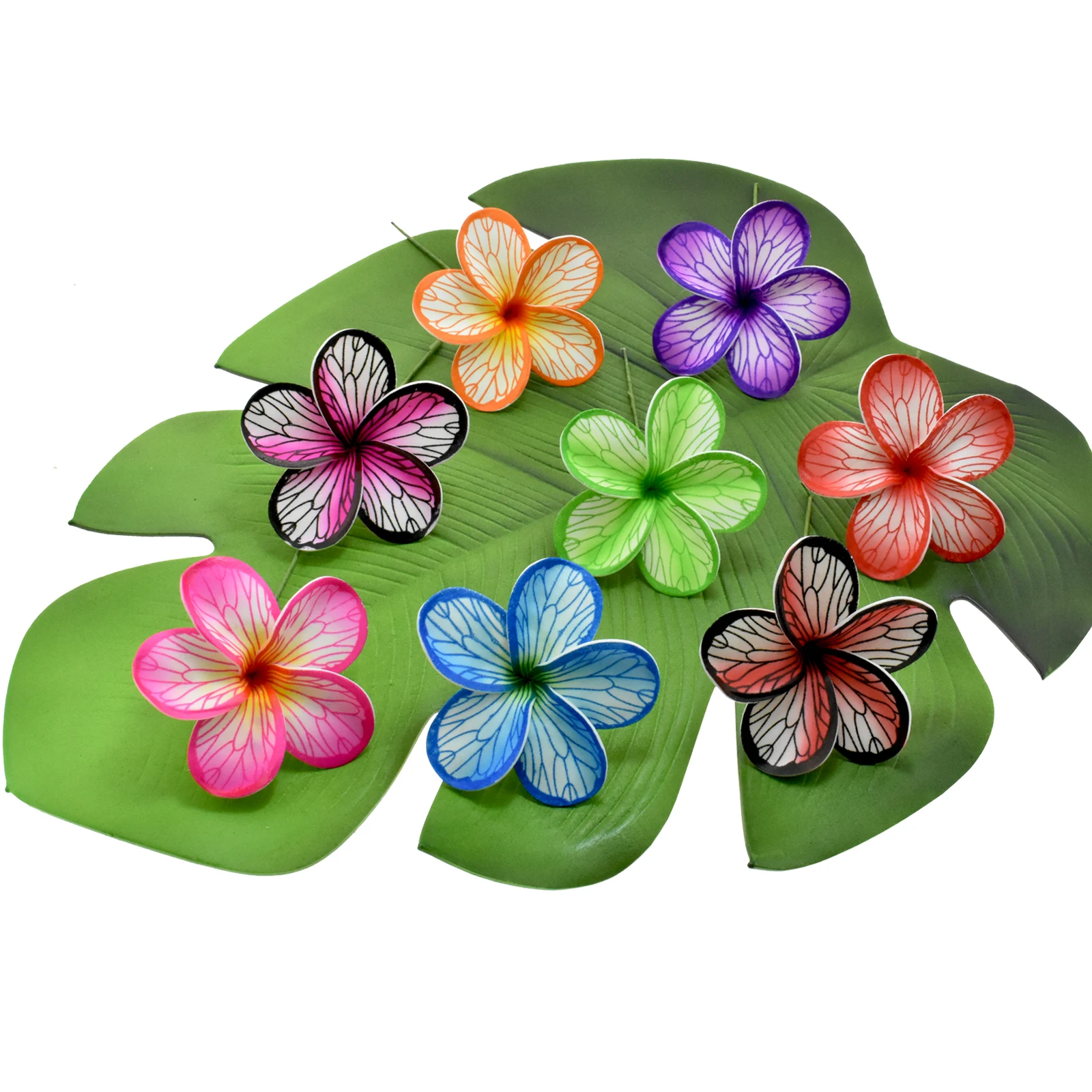 Beach Style Hot Sale Art Printed Hawaiian Foam Flowers For Dancer Party