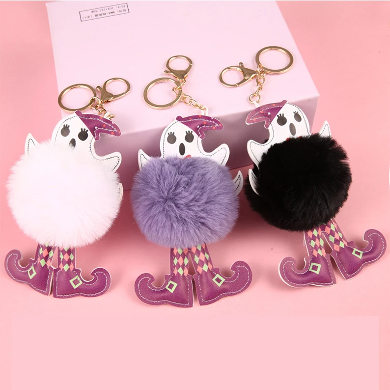 Pink Halloween Keychain