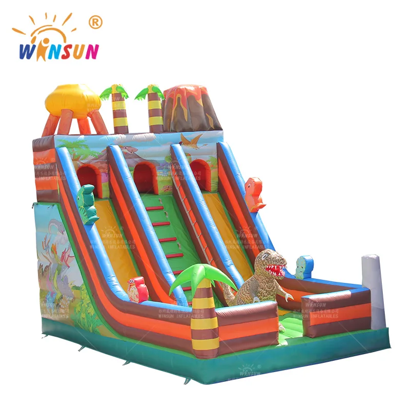 Commercial Dinosaur Theme Inflatable Slide Jurassic Inflatable Slide