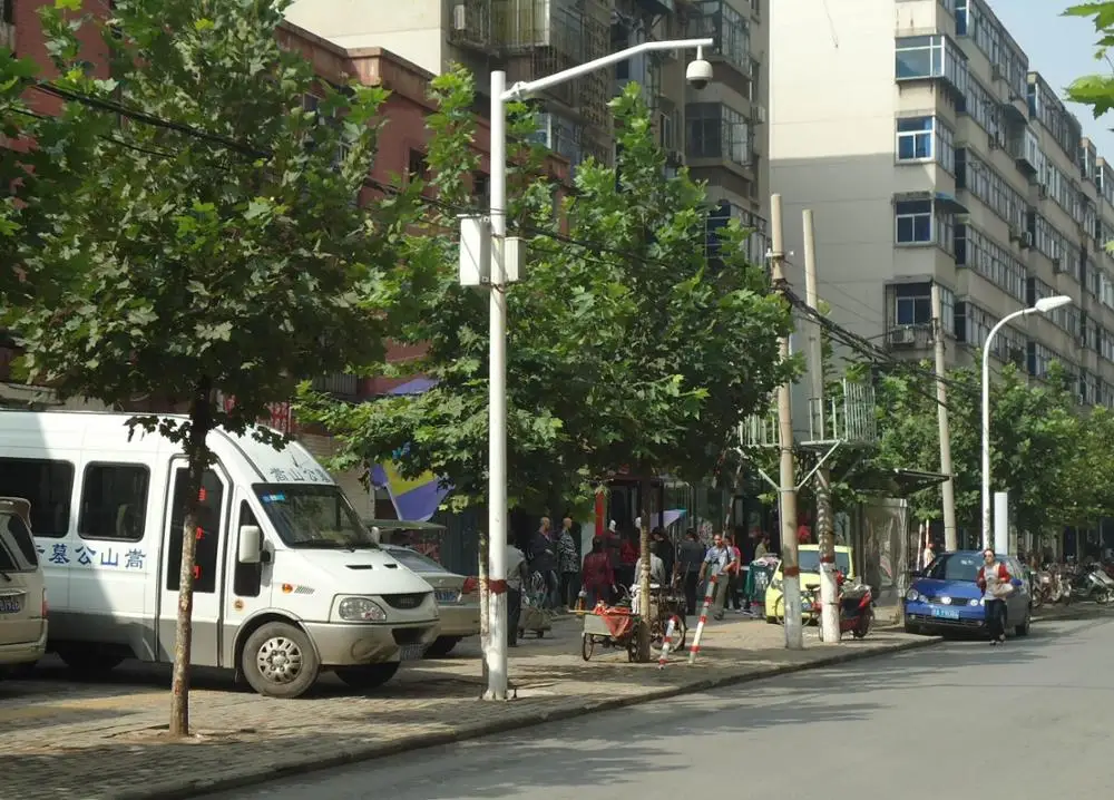 Оцинкованный стальной полюс камеры наблюдения безопасности CCTV