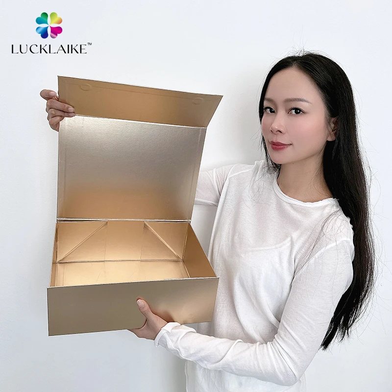 Luxury Rigid Cardboard Paper Packaging Wholesale Custom Large Magnetic ...