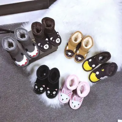 China wholesale kids winter snow ankle boots for children winter girls cute fur boots shoes for kids baby - Image 5