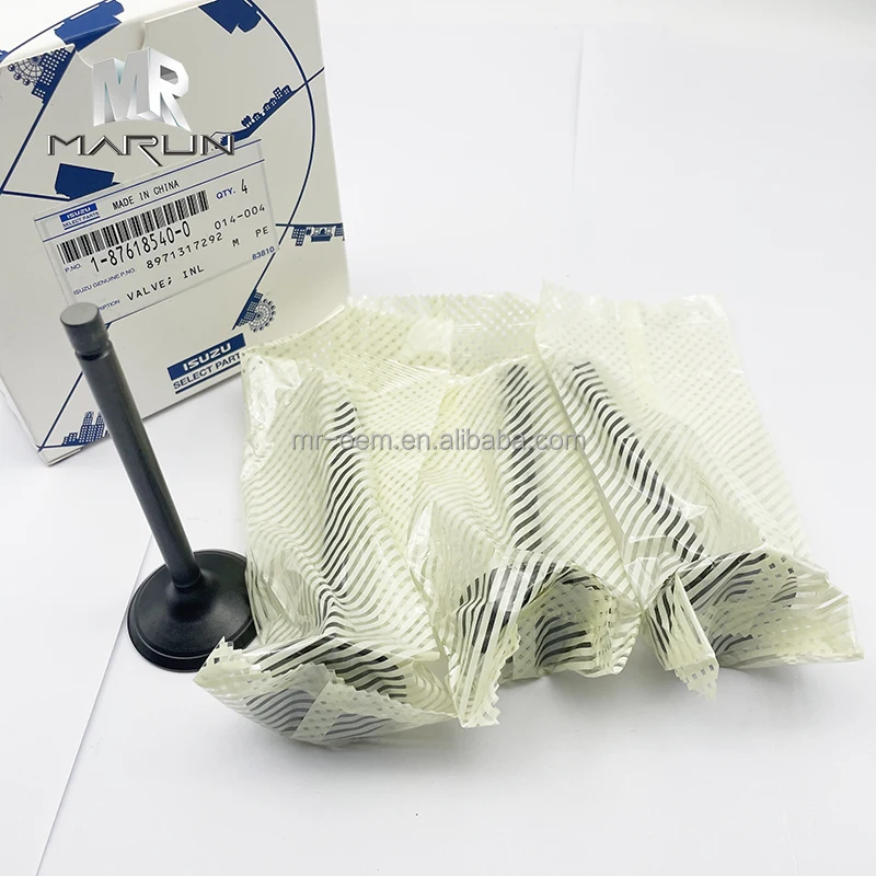 4JG1 4JG2 4JG3 Original Intake Valve for Excavator TCM Engine Parts 1-87618540-0(8-97131729-2)