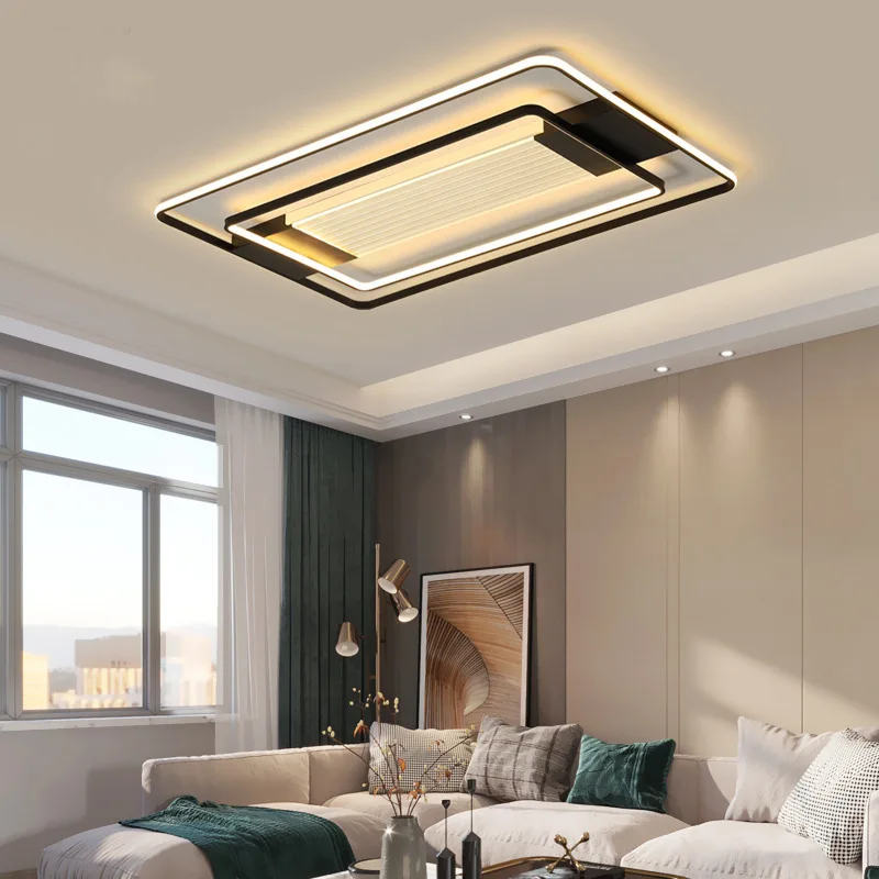 Meerosee Black Led Bulbs Ceiling Modern Lighting for Home Lights 2020 Fixture Stretch Mini Led Ceiling Light Home Lamp MD87189