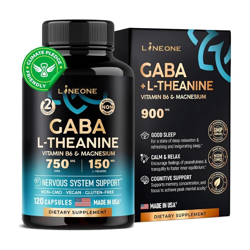 Good product stress relief support Gaba l-theanine raws capsules