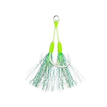 Factory Spot Wholesale Core-Wrapped High-Carbon Steel Double Sea Fishing Hooks Big-Bait Slow-Rolling Lure Jig – Metal Jig – view 2