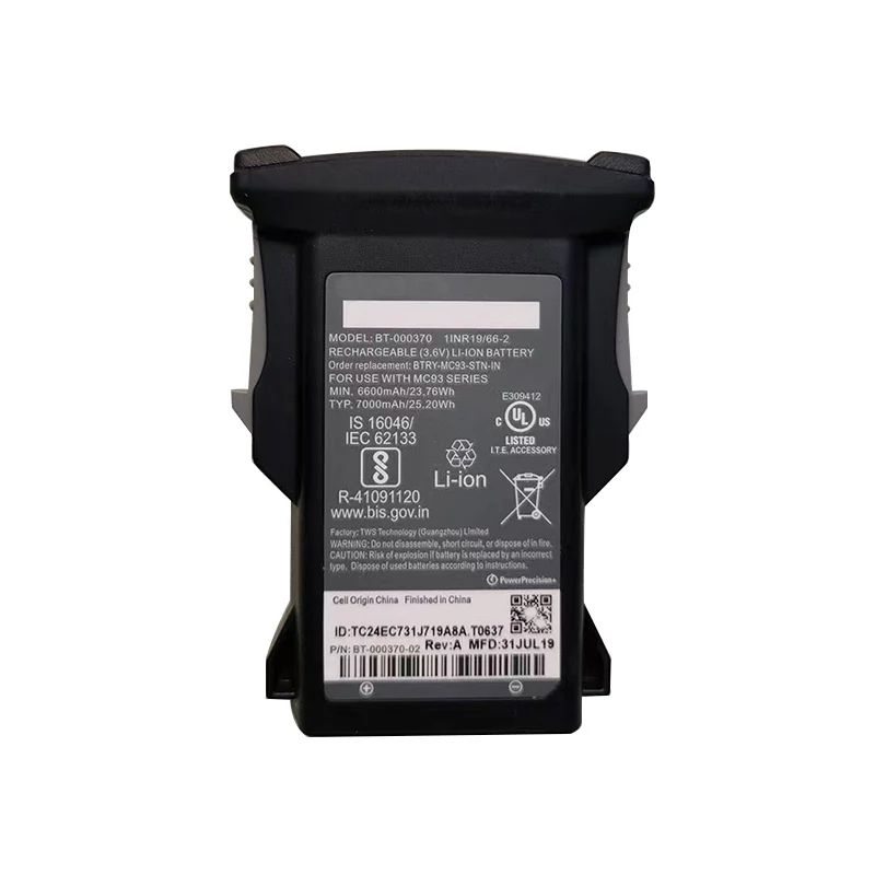 Li-ion 3.6V 6600mAh MC93 MC9300 BT-000370 battery for Barcode Scanner