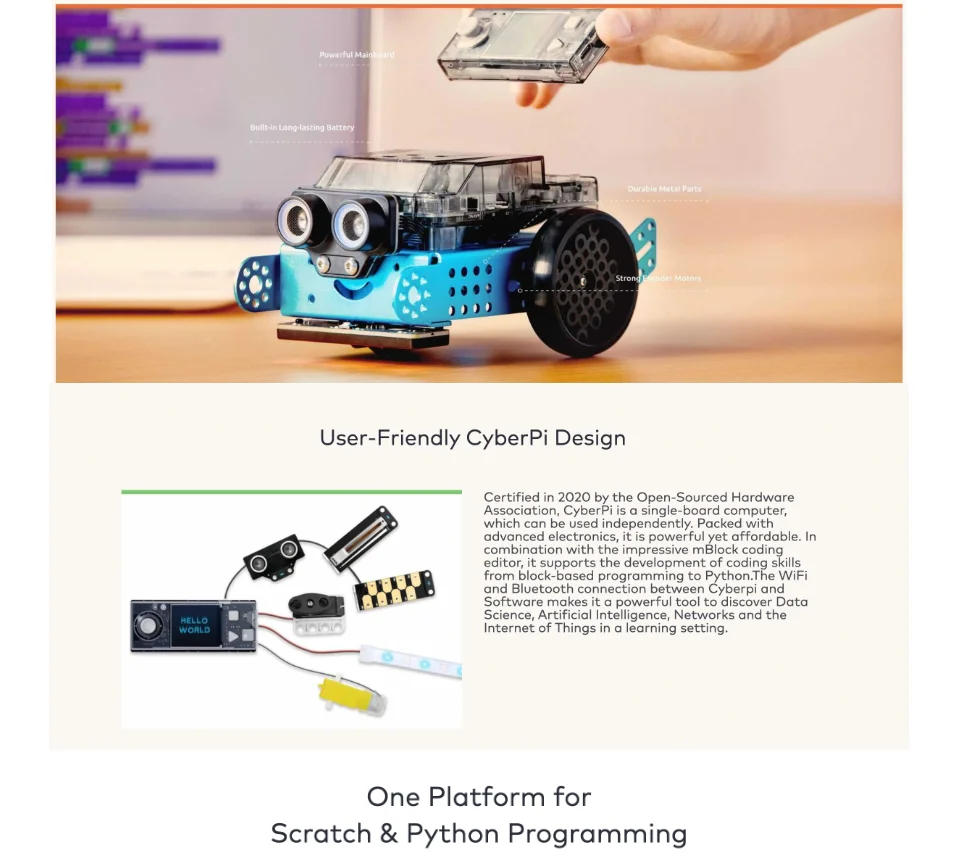 Makeblock MBot Neo MBot 2 Remote Control Wifi Programmable Robotics Kit ...