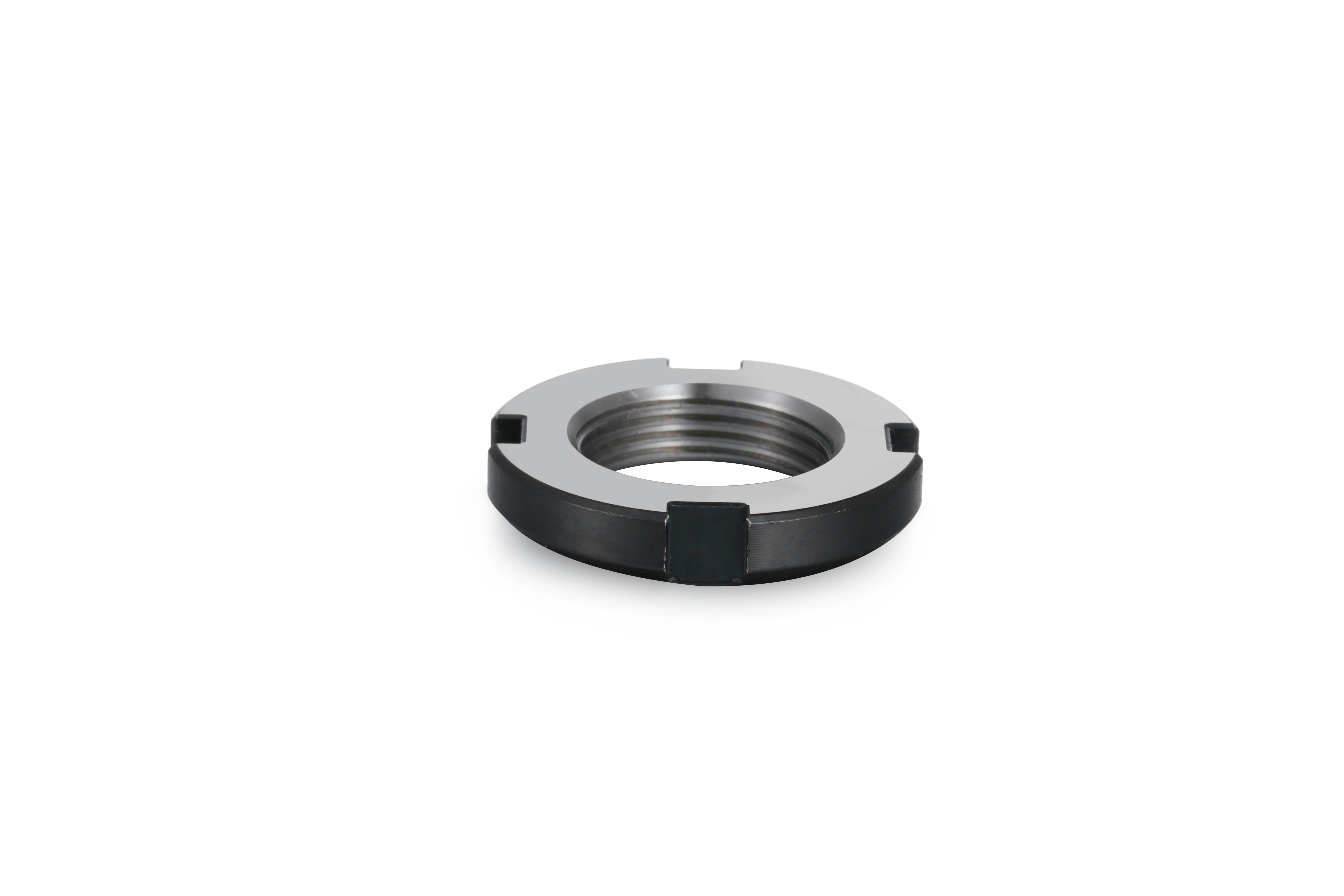 High Quality Black Retaining Four-Slot Slotted Round Nuts Carbon Steel Round Lock Nut For Various Rolling Bearings supplier