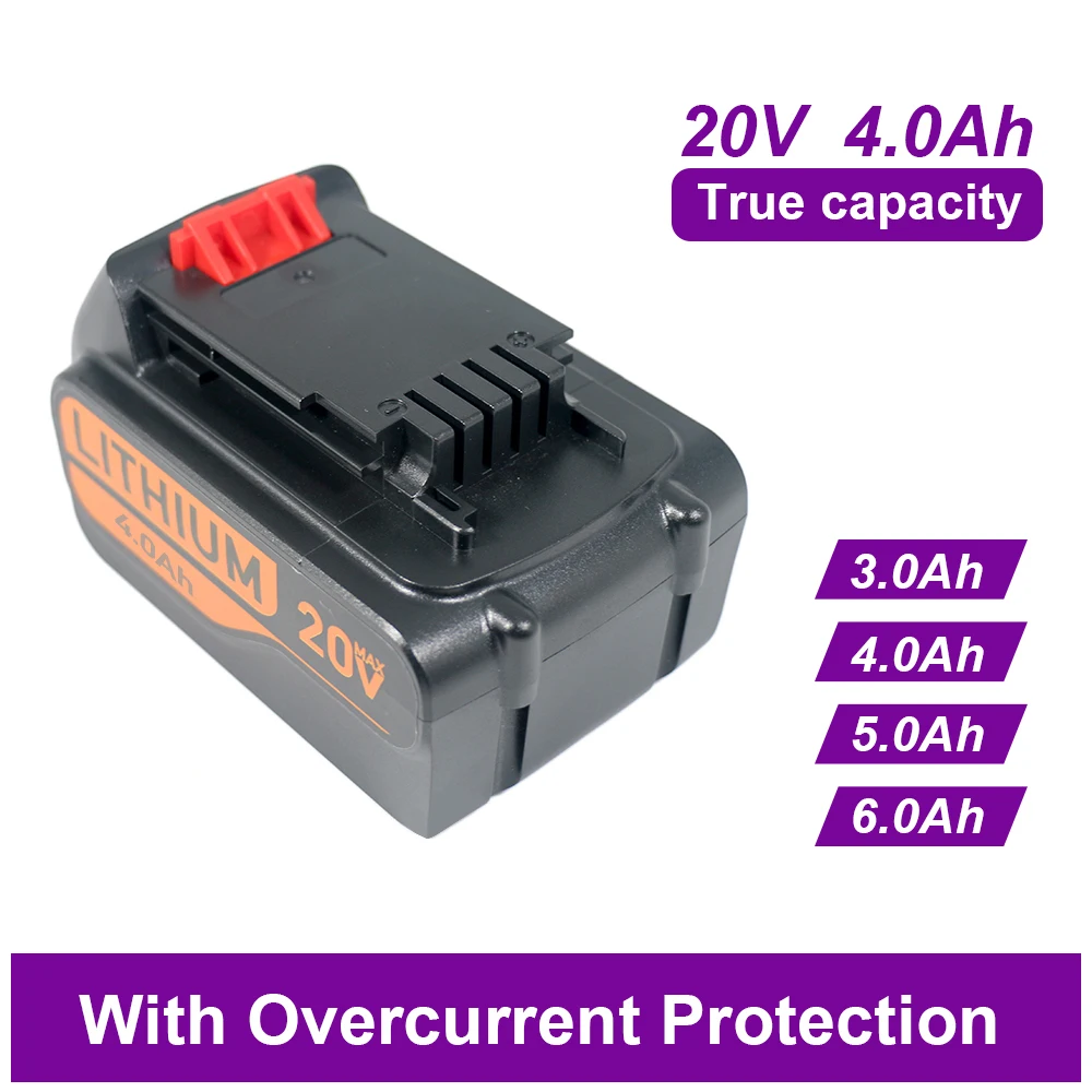 product universal 20v 3ah true capacity rechargeable battery for ryobi electric drill replacement lithium battery 4ah 5ah 6ah battery-3