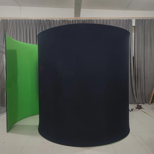 High Quality Photo Booth Green Screen Spiral Enclosure Backgrounds