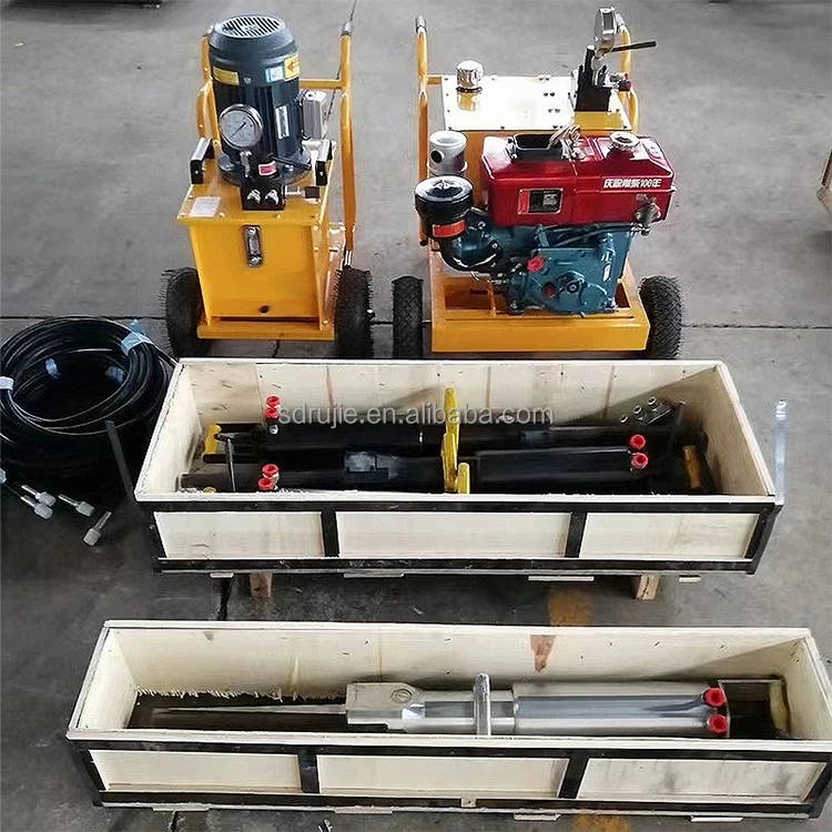 Handheld Hydraulic Rock Splitting Machine with Electric Motor for ...