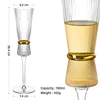 Verre à champagne transparent