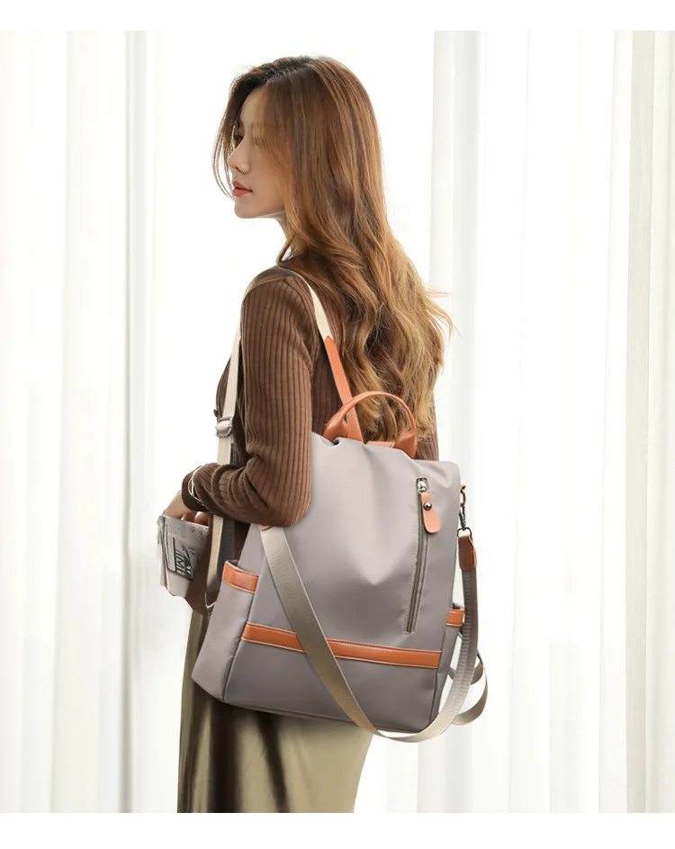 Zaino Donna Antifurto Convertibile KADAX, Borsa A Tracolla O Zaino, Design Geometrico, Colorato - Foto 5