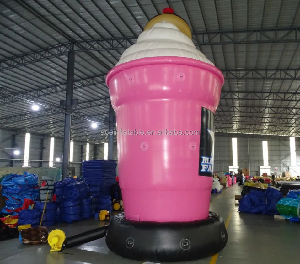 Customized Size Giant Advertising Large Inflatable Milkshake Cup Model for Event Promotion Inflatable Milk Tea Coffee Cup