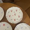 Mano pellizco placa de 8 pulgadas-rojo cereza
