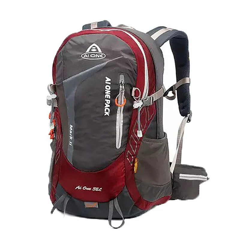 Hiking Backpack Customize Logo  38L Comfortable  Leisure  College Bag for Women and Men Climbing  Sport Backpack