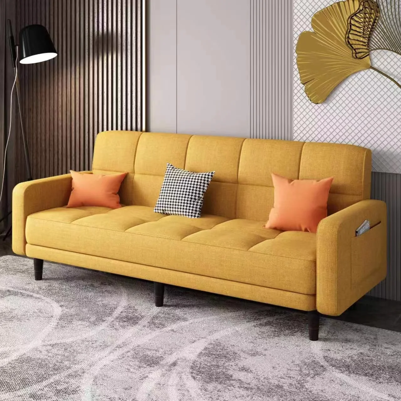 Lounge Fancy Sectional Living Room Sets Sofa Seater Fabric Modern Low ...