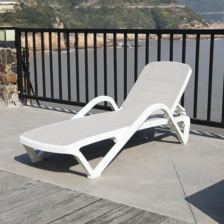 Plastic Beach Bed Modern Outdoor Furniture Swimming Pool Beach Use Sun ...