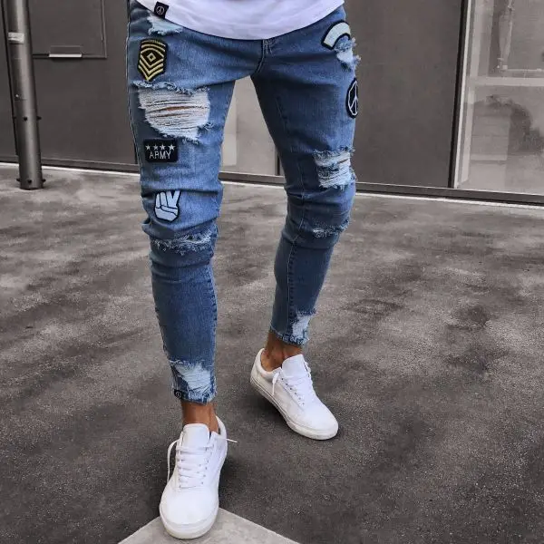 Plain Comfort Fit Mens pocket style jeans in black Waist Size 30