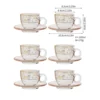 Stile N: Set di fiori dorati in vetro da 100 ml