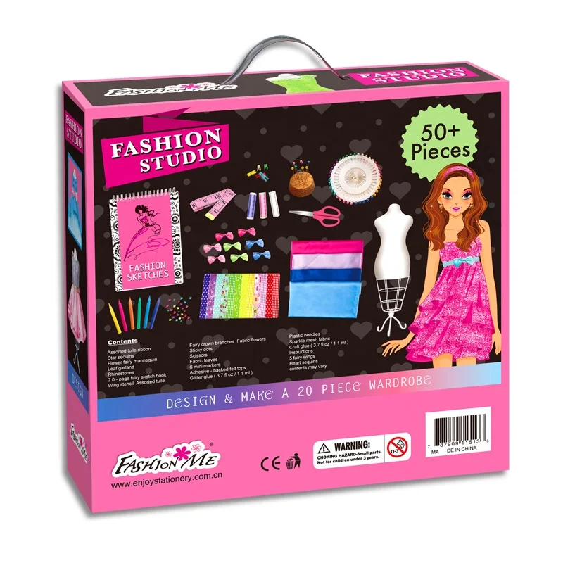 Kit de diseño de ropa de moda para niña, personalizado, bricolaje