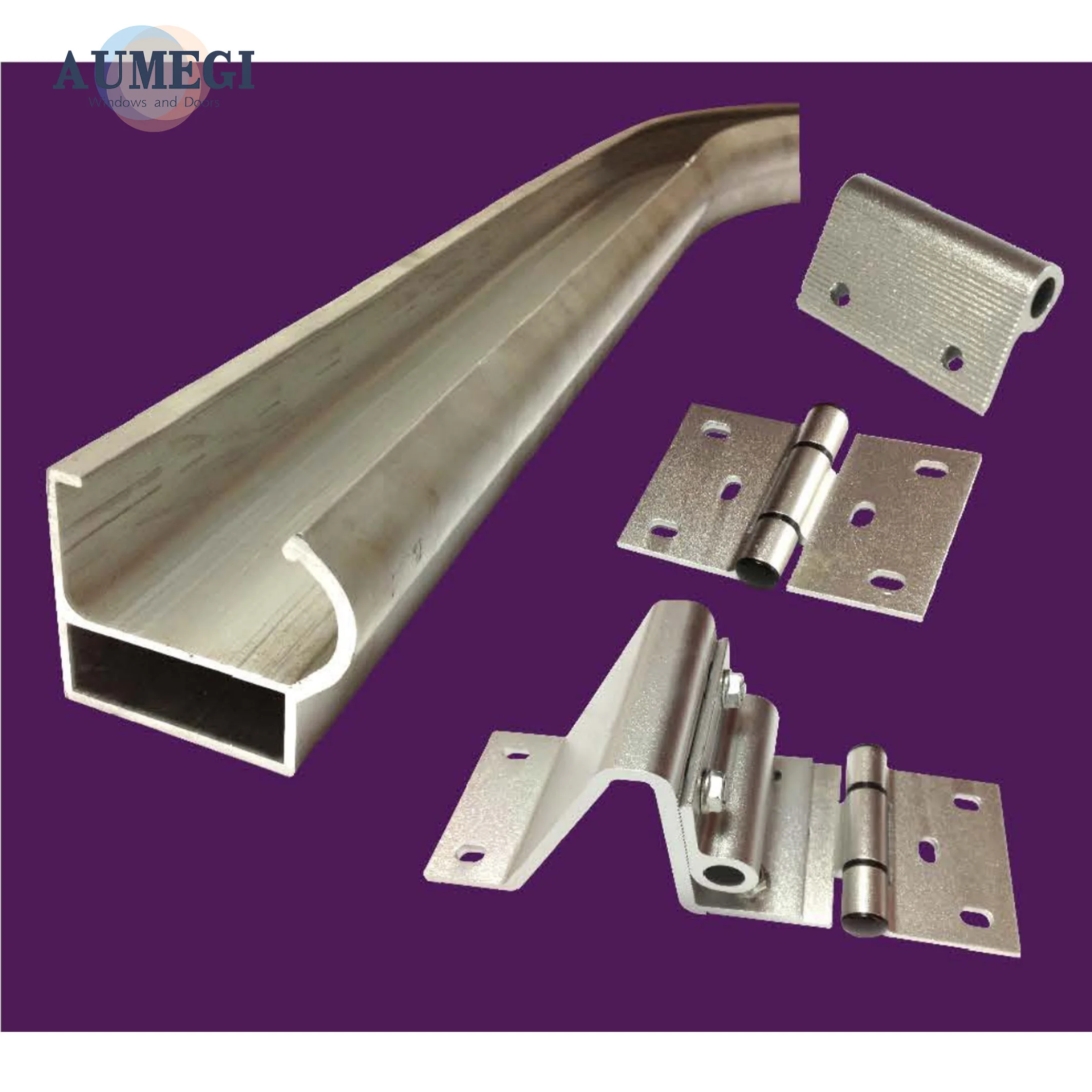 Aumegi Sound Insulation Door Slide Garag Full View Glass Garage Door Sectional Frameless Aluminum  Automatic Garage Door