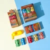 18 rouleaux par boîte (couleurs mélangées)
